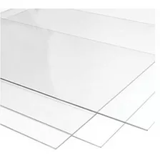 Lamina De Acrilico Transparente En 3 Mm De 90cms X 120cms