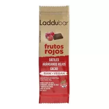 12 Barras Laddubar Frutos Rojos 30g Raw Vegan S/ Tacc Kosher