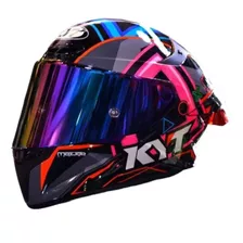 Capacete Kyt Quit Tt Course Ratthapark + Viseira Camaleão