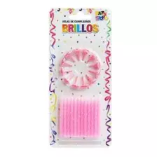 Velas Cumpleaños Con Gibre Brillos (pack 24u.) Cotillón