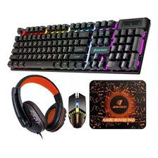 Combo Gamer 4 En 1 Luminado Jertech Ct4-01 Soto