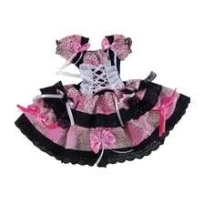 Vestido Caipira Infantil Rosa Ns Luxo Camadas