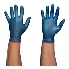 Guantes De Vinilo Azul Sin Polvo (x100) Talla M