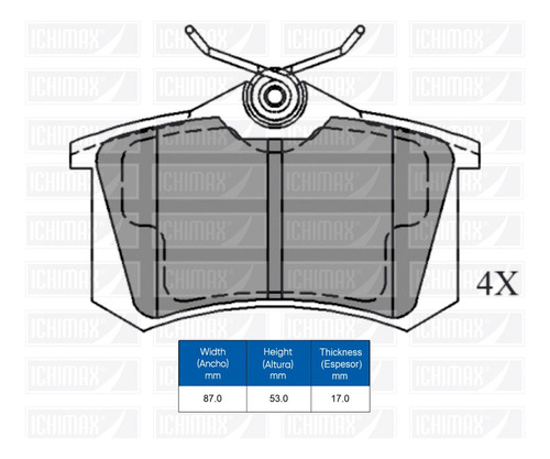 Pastillas Freno Traseras Para Peugeot 208 1.6 Vti-hdi  Foto 3