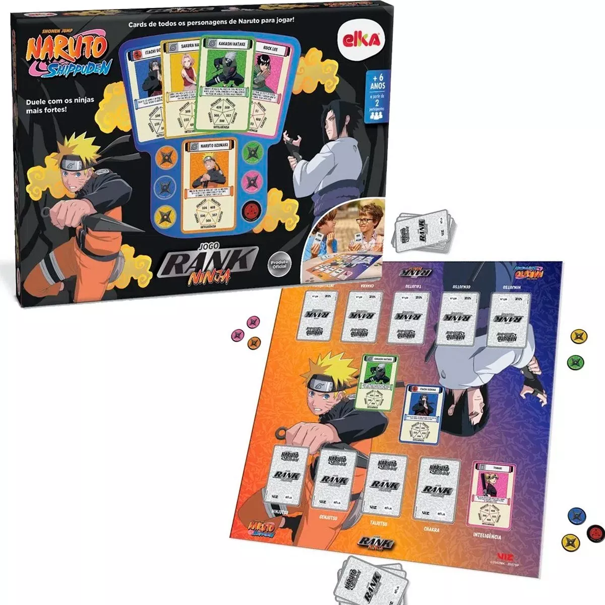 Card Game Naruto Shippuden Rank Ninja - Elka Brinquedos