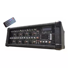 Consola Potenciada 8 Canal Sd/usb 200w Mixer Amplificador