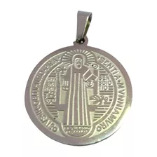 Medalla San Benito Acero 2cm