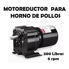 Motor Horno Pollo Motor Reductor Dayton Usa De 6 Rpm Asadero