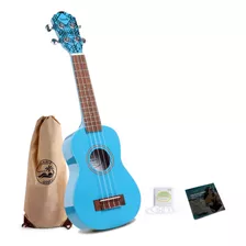 Ukulele De Soprano De 21 Pulgadas De Caoba Electric Rainbow