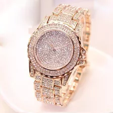 Relojes Mujer Moda Lujo Diamantes Analógico Cuarzo Vogue