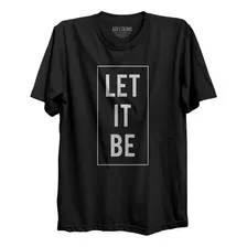 Camiseta Let It Be Música Rock Beatles Algodão Premium