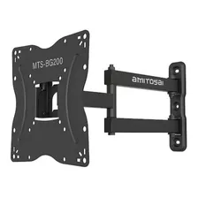 Soporte Móvil Para Tv 17-55 Con Giro Amitosai Mts-bg200 Negro Compatible Con Televisores Bgh