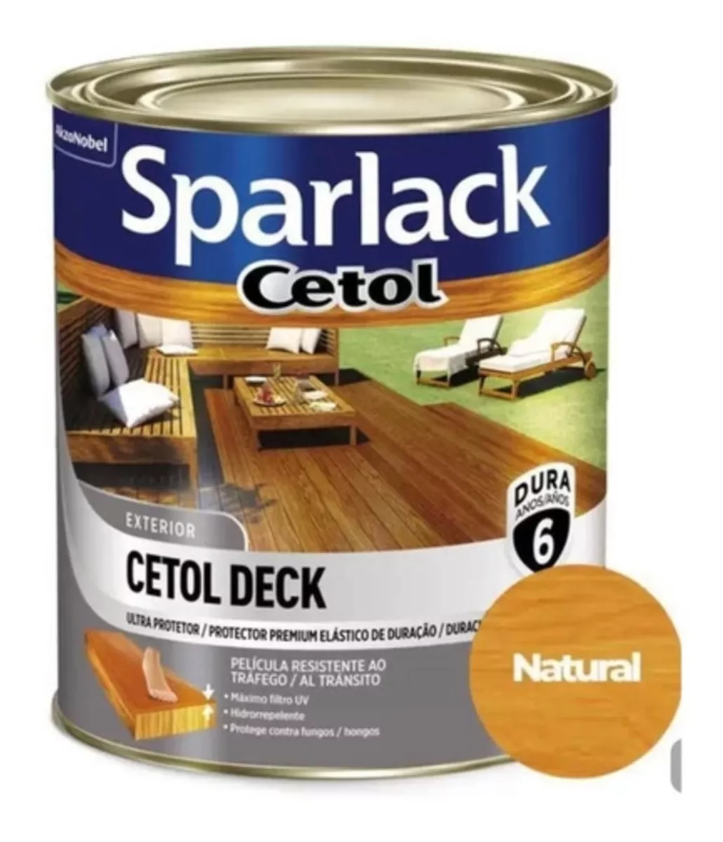 Verniz Sparlack Cetol Deck Natural Acetinado/sembrilho 900ml