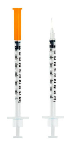 Seringa De Insulina 0,5ml C Agulha Fixa 0,25mmx6mm Blister