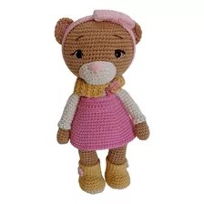 Muñeco De Apego Osita Amigurumi A Crochet Para Bebés 