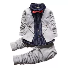 Conjunto Roupa Social Blazer Festa Casamento Pajem Infantil