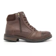 Coturno Masculino Bota Casual Couro Legitimo Premium