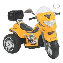 Moto Elétrica Infantil Biemme Sprint Turbo Amarela Com Capacete 12v