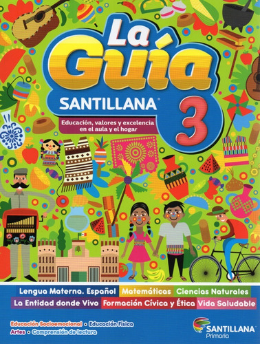 Guía Santillana 3° Pack C/4 Libros + Examen Pública 2021-22