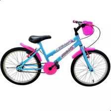 Mountain Bike Bike Melissa Aro 20 1v Freios V-brake Cor Azul-celeste Com Descanso Lateral