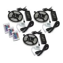 Pack X3 Cinta Led Rgb Luces Tiras Luz Led De Colores 5050 5m