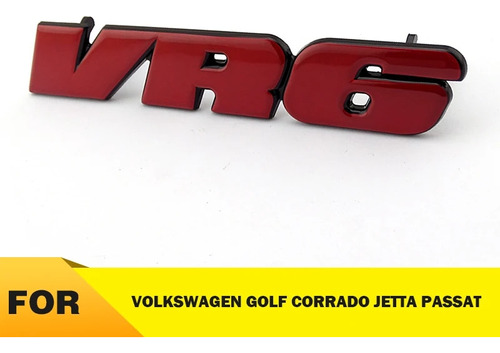 3d Sticker Rojo Vr6 Pegatinas Coche Logo Para Compatible Foto 3