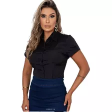 Camisa Feminina Manga Curta + Brinde