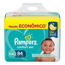 Fralda Pampers Confort Sec Xxg 84 Unidades Tamanho Extra Extra Grande (xxg)