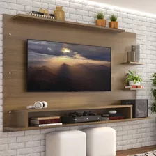 Painel Para Tv Até 60 Polegadas Alfa Madesa Com Nicho Rustic