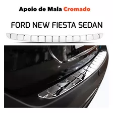 Protetor Cromado De Porta Mala Para Ford New Fiesta Sedan