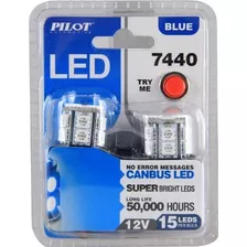 Piloto De Automoción (il-7440b-15-am) Azul 15-smd Led Stop -