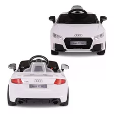 Carrinho Infantil Elétrico Controle Remoto Audi Tt Rs Branco