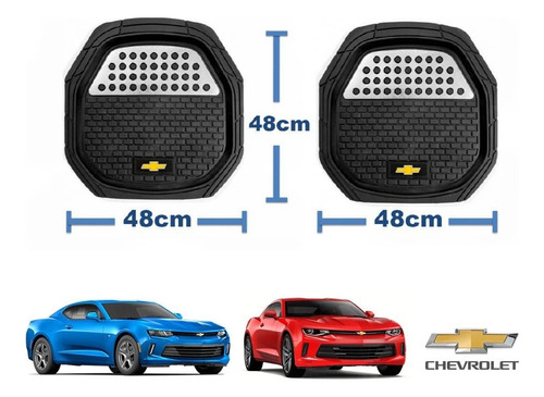 Tapetes 3d Logo Chevrolet + Cubre Volante Camaro 2016 A 2023 Foto 5