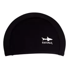 Gorra Natación Lycra Junior 12 Años Color Negro - Escualo Diseño De La Tela Liso Talla Unitalla