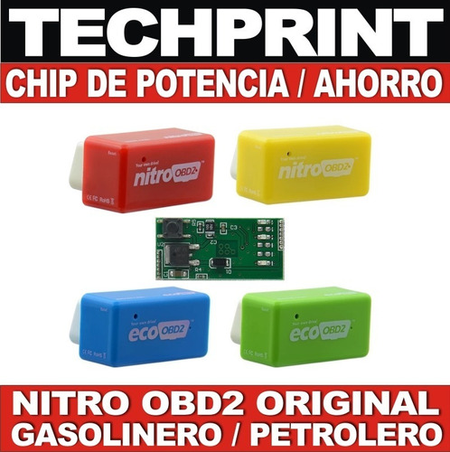 Chip Auto Nitro Eco Obd2 Potencia Hp Ahorro Gasolina Diesel