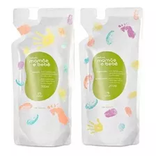 Shampoo + Condicionador Mamãe E Bebê Natura Refil 200ml Cada