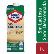 Leche Semidescremada Sin Lactosa Loncoleche Con Tapa 1 L