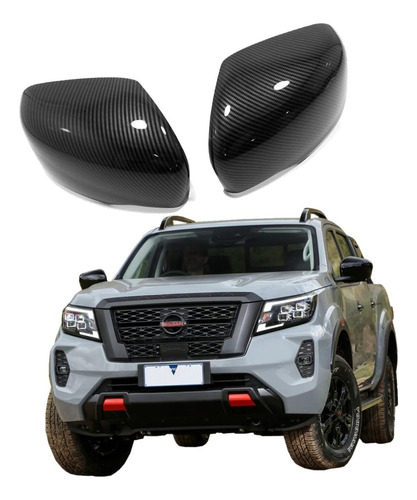 Moldura Cubre Espejos Sin Led Nissan Frontier 2019 2020 2021 Foto 3