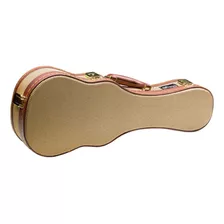 Estuche Duro Deluxe Gcxuks Ukulele Soprano Tweed Dorado...