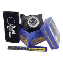 Reloj Supertop, Llavero Ruedita Y Boligrafo Boca Juniors