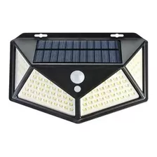 Foco Solar 100 Led Exterior C/sensor Movimiento