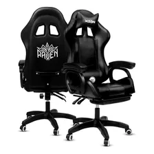 Silla Gamer Ergonomica Raven Reclina 135 Posapies