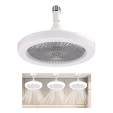 Ventilador Led Portátil De Teto Com Luz Integrada E Rotativo