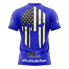 Camiseta Profit Dry Fit Espartanos Preta Ou Azul Ou Branca