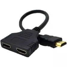 Cabo Divisor Splitter Hdmi Conversor 1x2 Duplica Imagem 