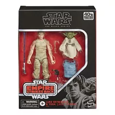 Figura Colección Black Series Star Wars Luke Skywalker /yoda