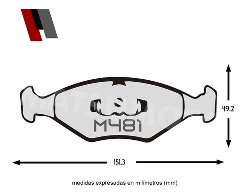 Pastilla De Freno Delantera Volkswagen  Parati 1.6 1995-2007 Foto 3