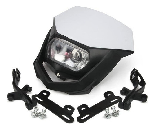 Carcasa Blanca Y Negra 12v 35w Faro Yamaha Yz Xt Wr Ttr 125 Foto 3