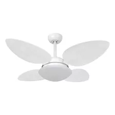 Ventilador De Teto Volare Branco Fosco Pétalo Palmae 110v