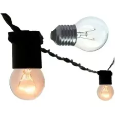 Varal De Luzes Cordão Decoração C/ Lamp Led Bq 220v 15m Pt